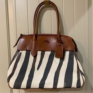 Dooney & Bourke Wilson Zebra Satchel & Change Pouch